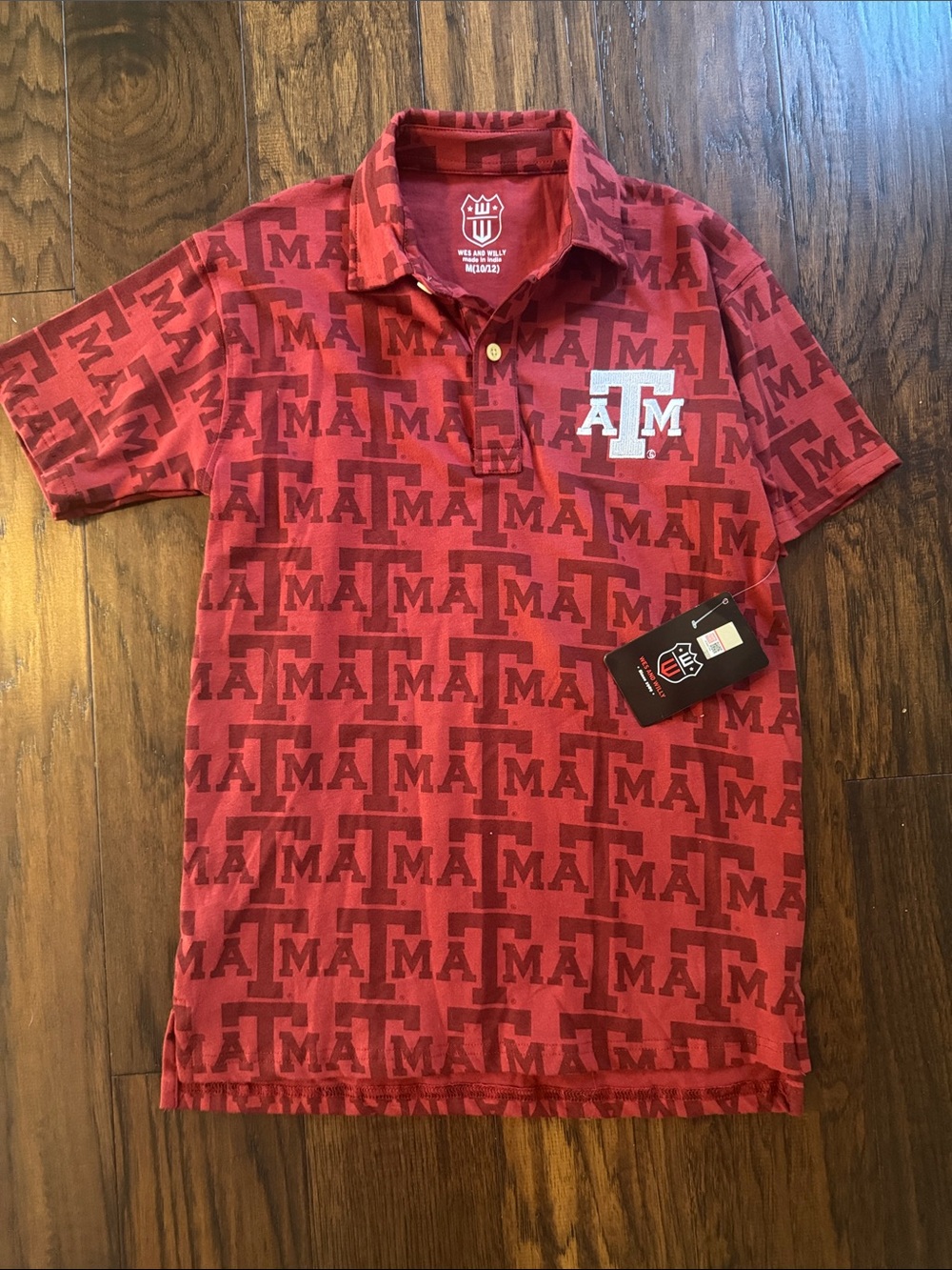 Maroon Texas Aggie Logo Polo Shirt - Kid’s